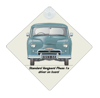 Standard Vanguard Phase 1a 1953-55 (blue) Car Window Hanging Sign